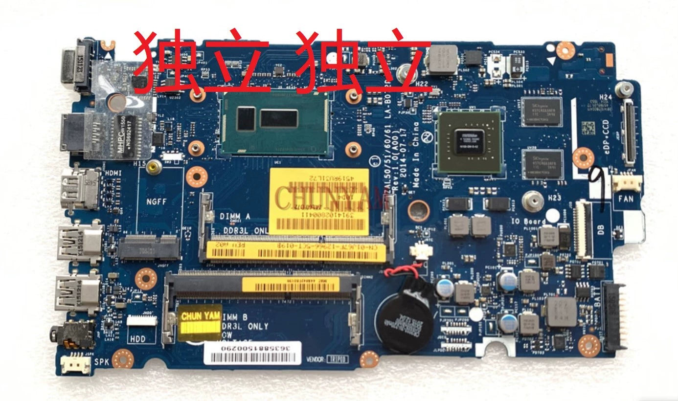 (Shipping fee not include)DELL  Latitude 3450 L3450 L3550   LA-B072P  板载CPU