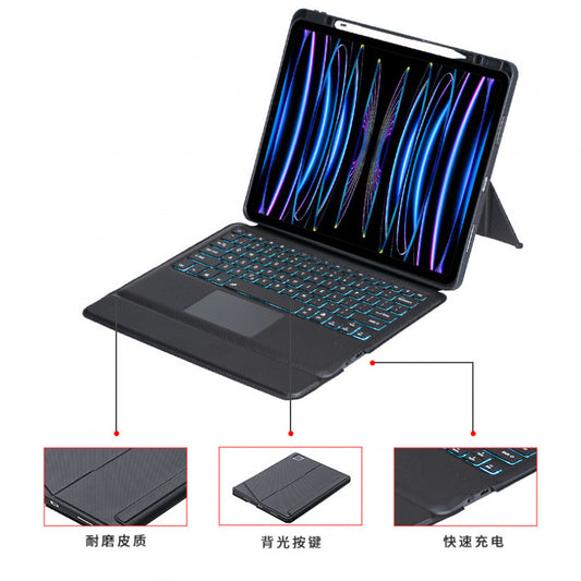 For iPad 10 Touch Bluetooth Keyboard Apple 10.2 Magnetic Leather Case Pro11 Tablet Split Case protective Accessories