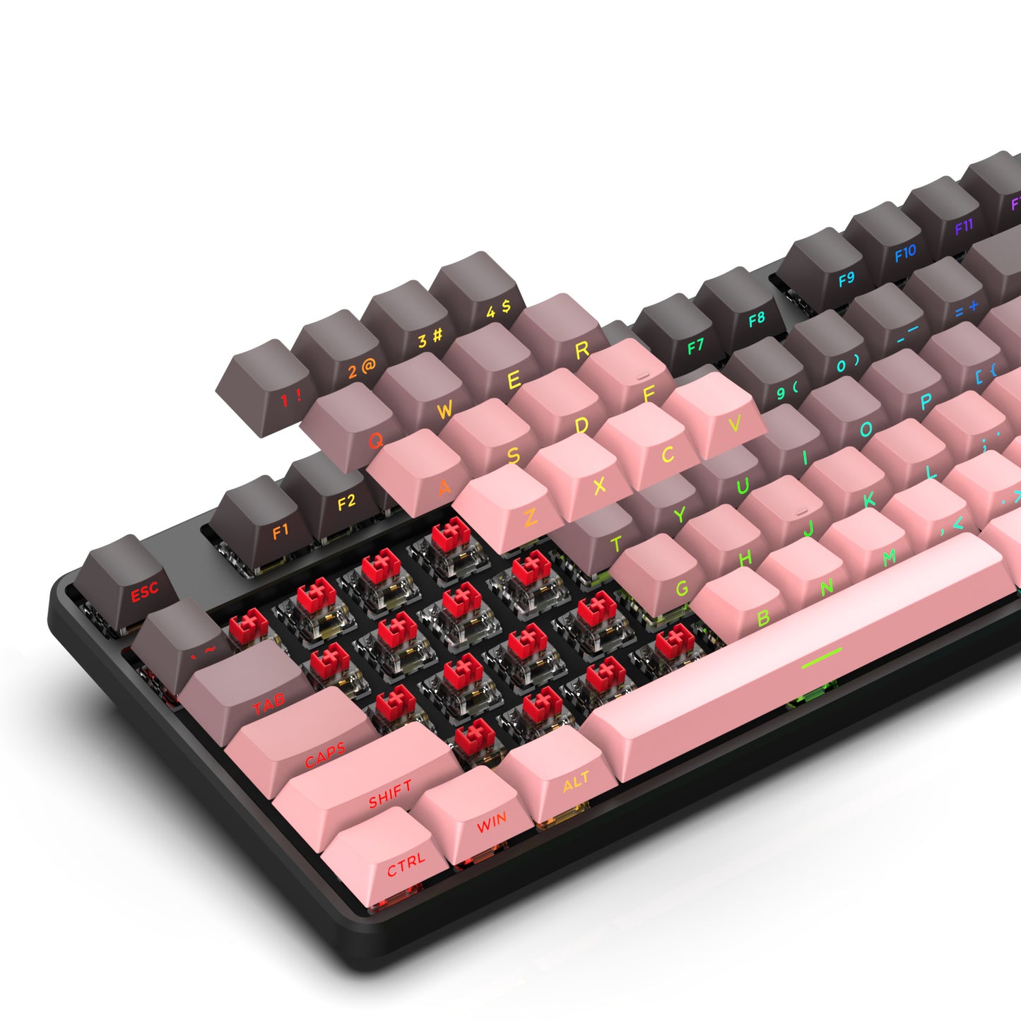 87 mechanical keyboard wireless three-mode side engraving gradual change hot-swappable PBT keycap RGB luminous e-sports game business