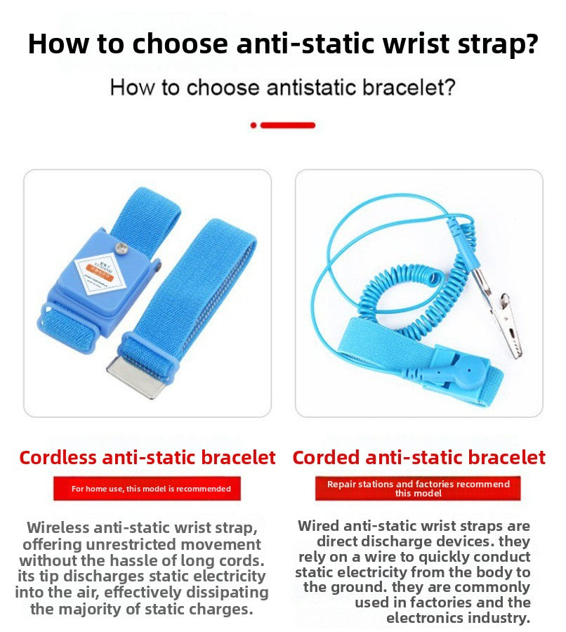 Wireless anti-static bracelet, human body static cordless, electronic wired to remove static ring  Laptop Mobile Phone Repair tools