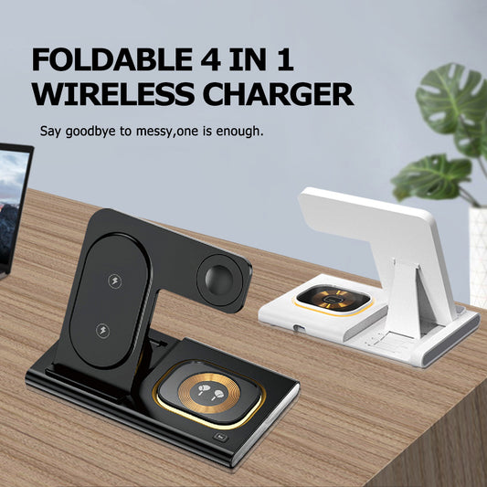 apple samsung 3-in-1 wireless charger supports fast charging multi-function