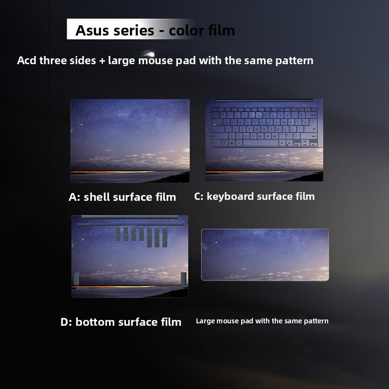 Cover case protector protective film For ASUS DOL 14 Air pro ExpertBook Zenbook Vivobook M5451G ADOL14 14Z 14Q X1605V S5450A S3407C S3607C X1407C M5650G S5650A M3650U UX3405C UM3406K UX5406S UX5406A UM5606G PX563CDA Laptop accessories