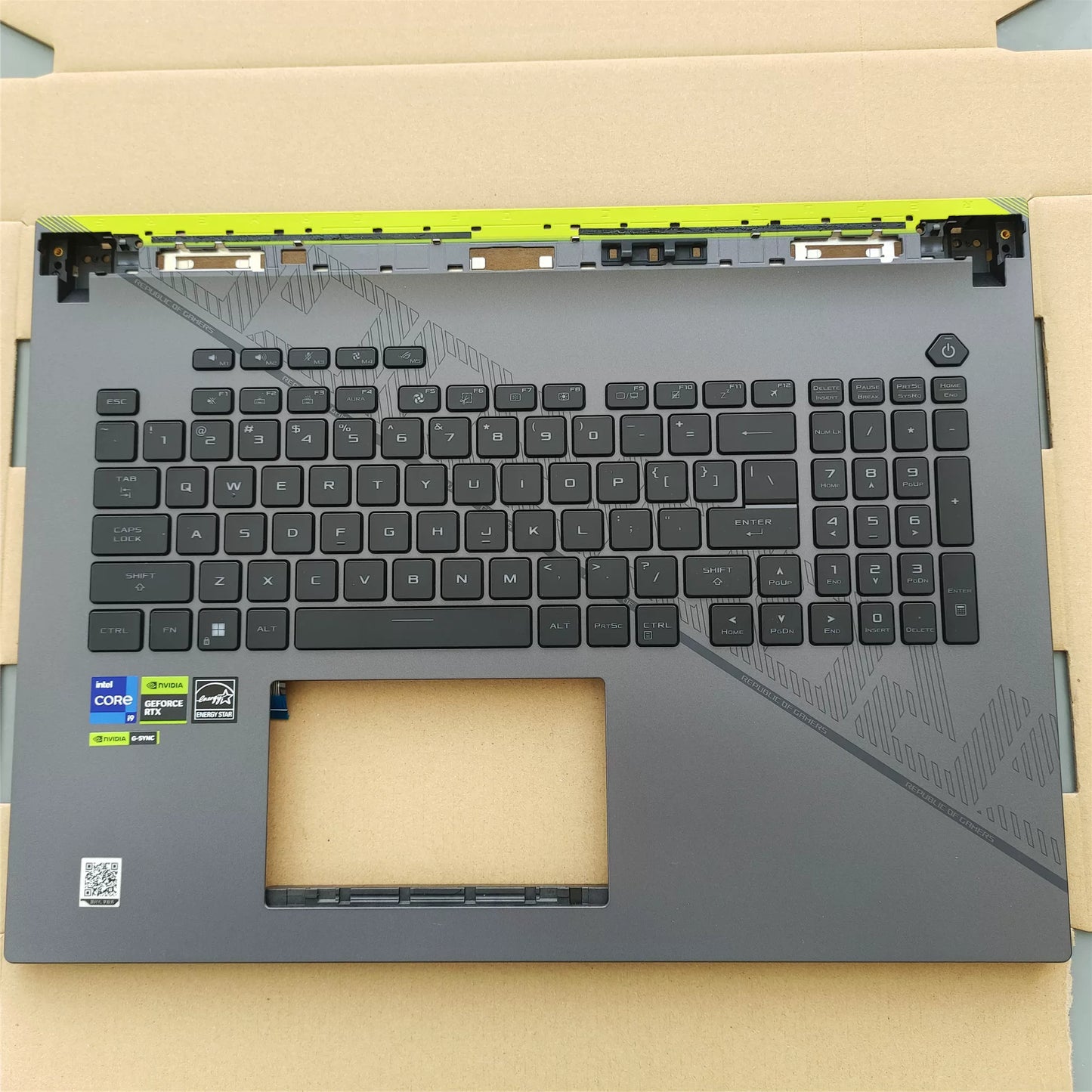 Upper case keyboard for  Asus ROG 7Plus 8P Moba Xinrui 2023 G814J G834J Keyboard C Shell COVER CASE   KEYOARD