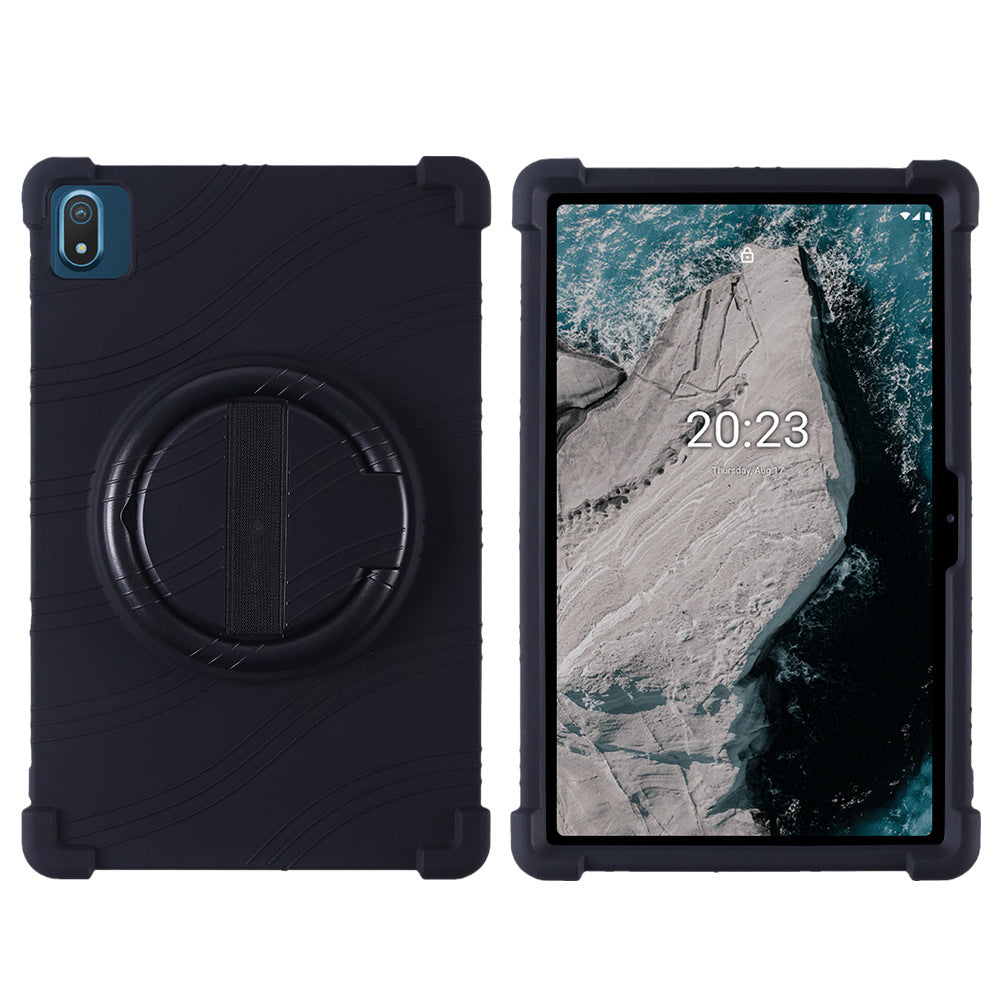 Applicable Nokia T20 protective case Tablet 10.4 inch T21 anti-drop all-inclusive rotating bracket Silicone protective case Protect cace