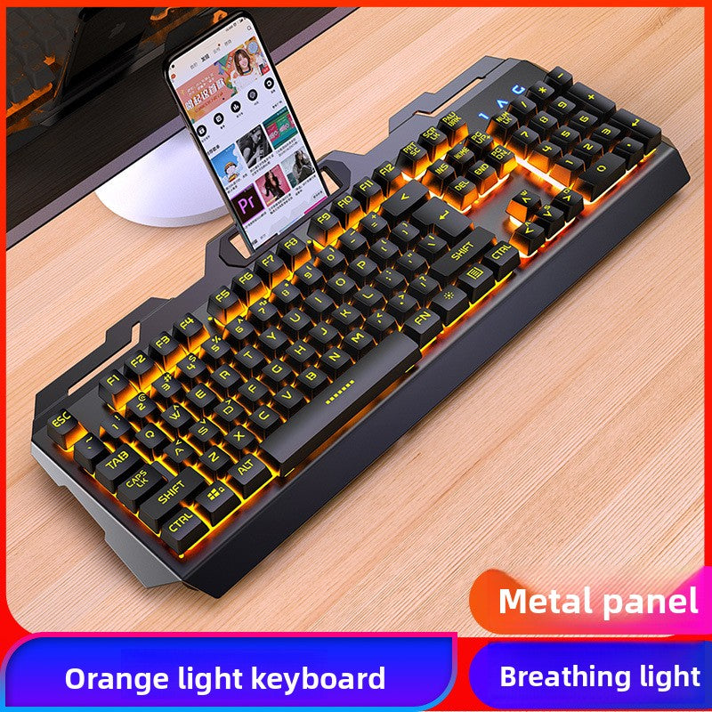 Silver Condor game keyboard, mouse and earphones three-piece set, mechanical feel keyboard and mouse kit