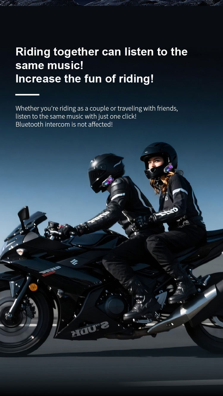 Riding Bluetooth waterproof noise reduction headset motorcycle helmet suitable for long-term use built-in microphone