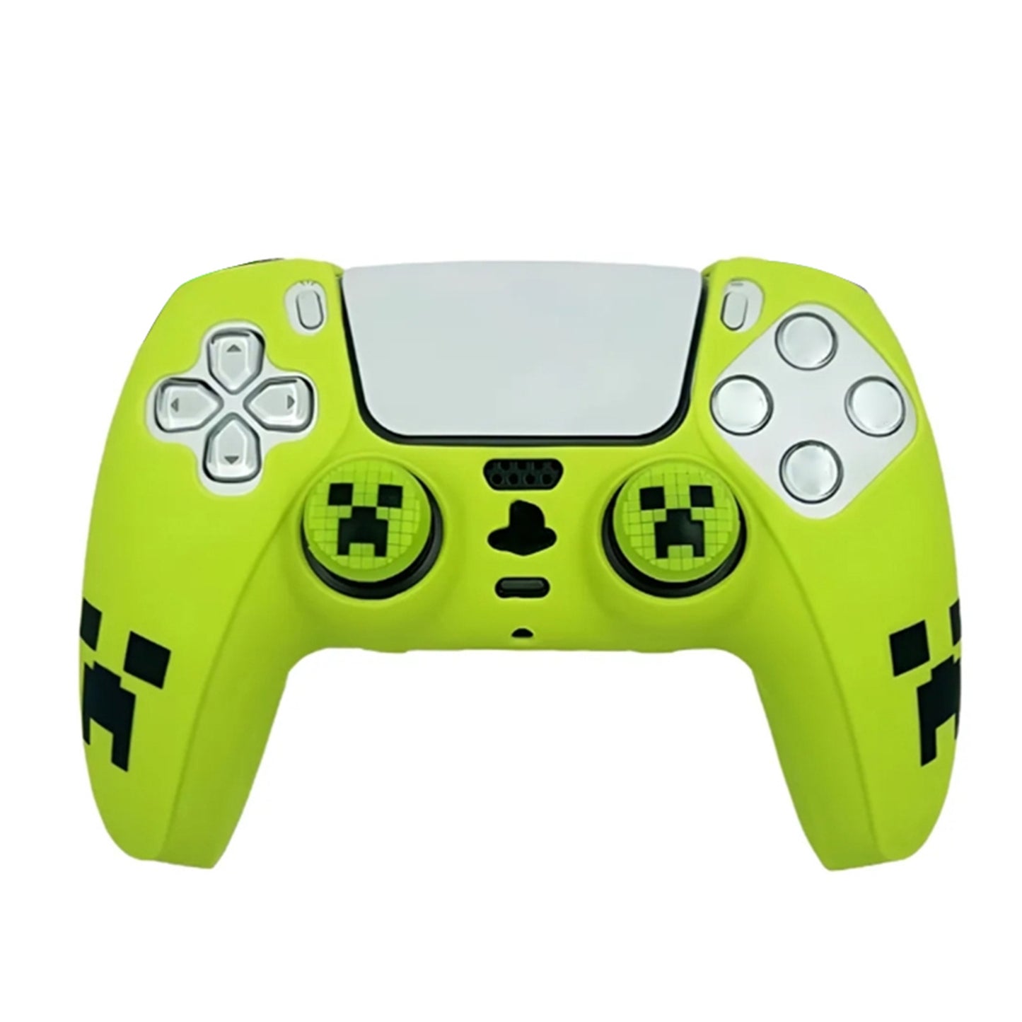 PS5 gamepad protective cover Halloween pattern element handle silicone cover non-slip and dust-proof, including 2 silicone caps
