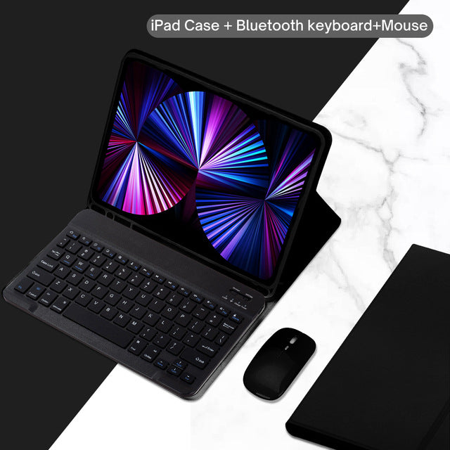 Suitable for Samsung Tablet S6Lite Bluetooth Keyboard A7 Protective Case A8 Magnetic Keyboard S8 Leather Case S9 Mouse Set protective Accessories