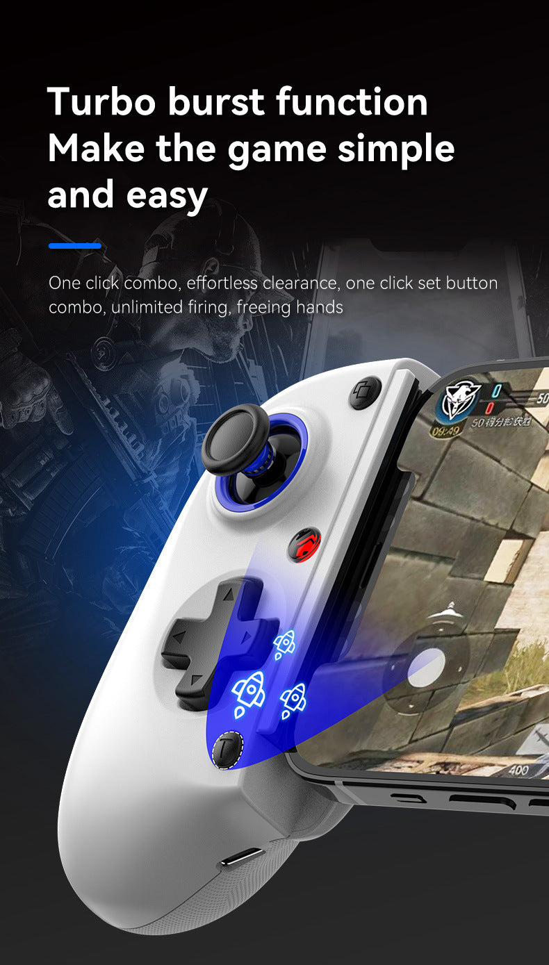 D11  Stretch Game Streaming Handle Wireless Hall Trigger Macro Back Key Switch/Android /IOS/PC