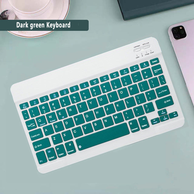 Applicable to iPad Bluetooth keyboard 7 inch mini phablet Bluetooth mouse keyboard 10 inch ultra-thin keyboard and mouse set protective Accessories