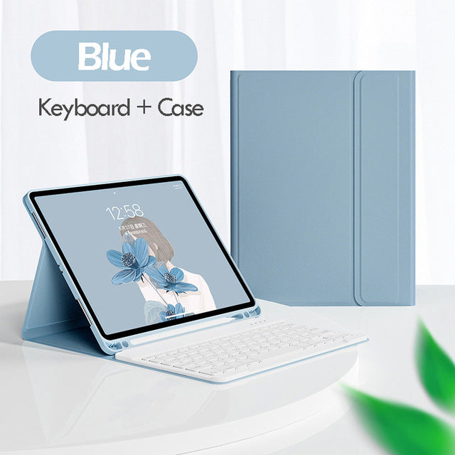 For iPad10 Bluetooth Keyboard Pro11 Case air4 Mouse 10.2 Tablet iPad789 Pen Slot Leather Case protective Accessories