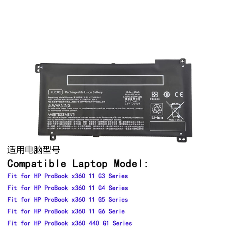 (Shipping fee not include)全新for于HPfor惠普  L12791-855 HSTNN-IB8P/IB8K  battery RU03XL