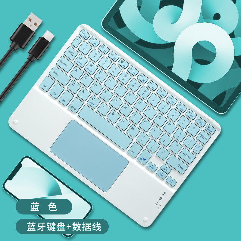 Applicable iPad Wireless Bluetooth Keyboard Mouse Mini Carry Touch Rechargeable Mobile Phone Tablet Android Apple protective Accessories