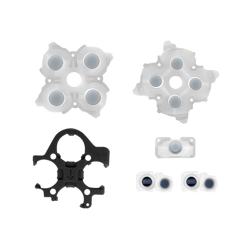 Gamepad conductive glue ps4 handle silicone buttons, suitable for 360 white conductive buttons silicone wholesale