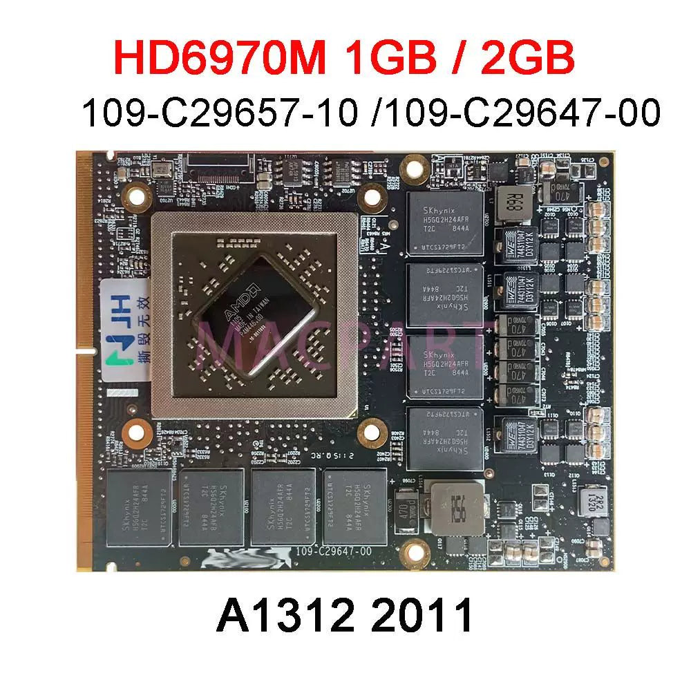 Original A1312 Apple All-in-One IMAC HD6970M Graphics Card 109-C29657-10 1GB 2GB