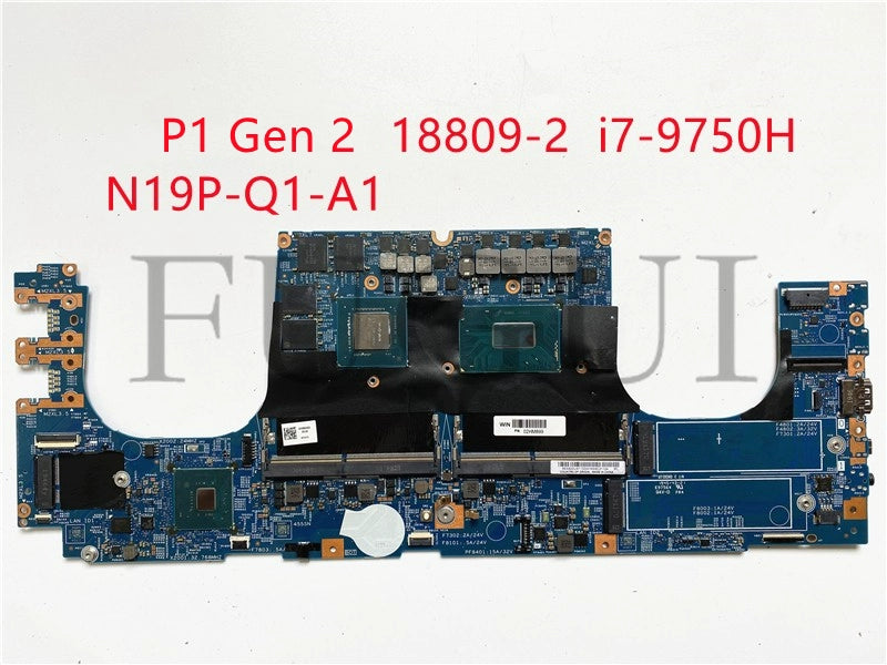 (Shipping fee not include)  motherboard system board P1 Gen 2 18809-2 02HM899 i7-9750H N19P-Q1-A1