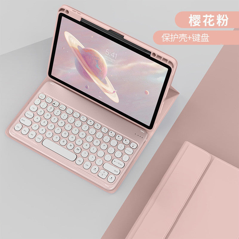 Applicable to Xiaomi tablet 6 Bluetooth keyboard cover Xiaomi 5 protective cover 11 inch round hat touch Bluetooth keyboard and mouse set protective Accessories