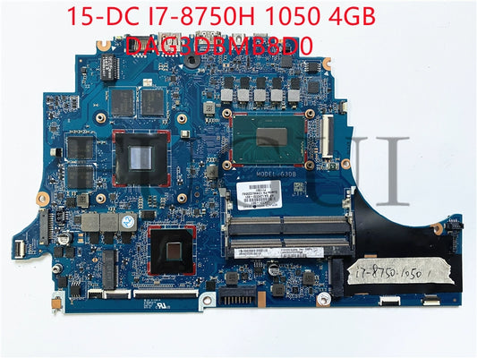 (Shipping fee not include)HP/for惠普  motherboard system board 15-DC DAG3DBMB8D0 I7-8750 GTX1050 4GB