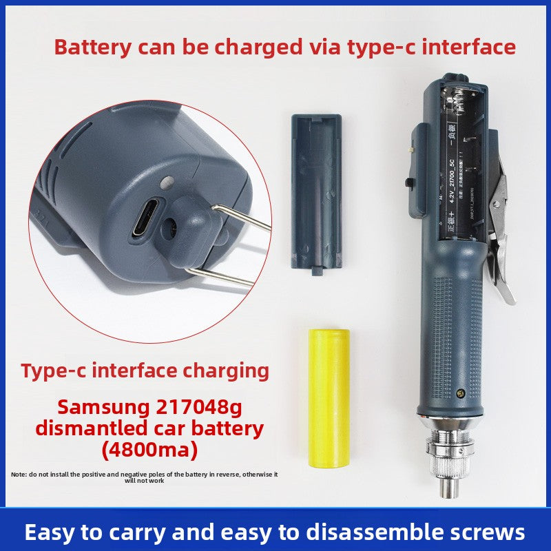 PXTX Tool Electric Screwdriver Cross Screw Batch Small Mini 800 Screwdriver Maintenance Rechargeable