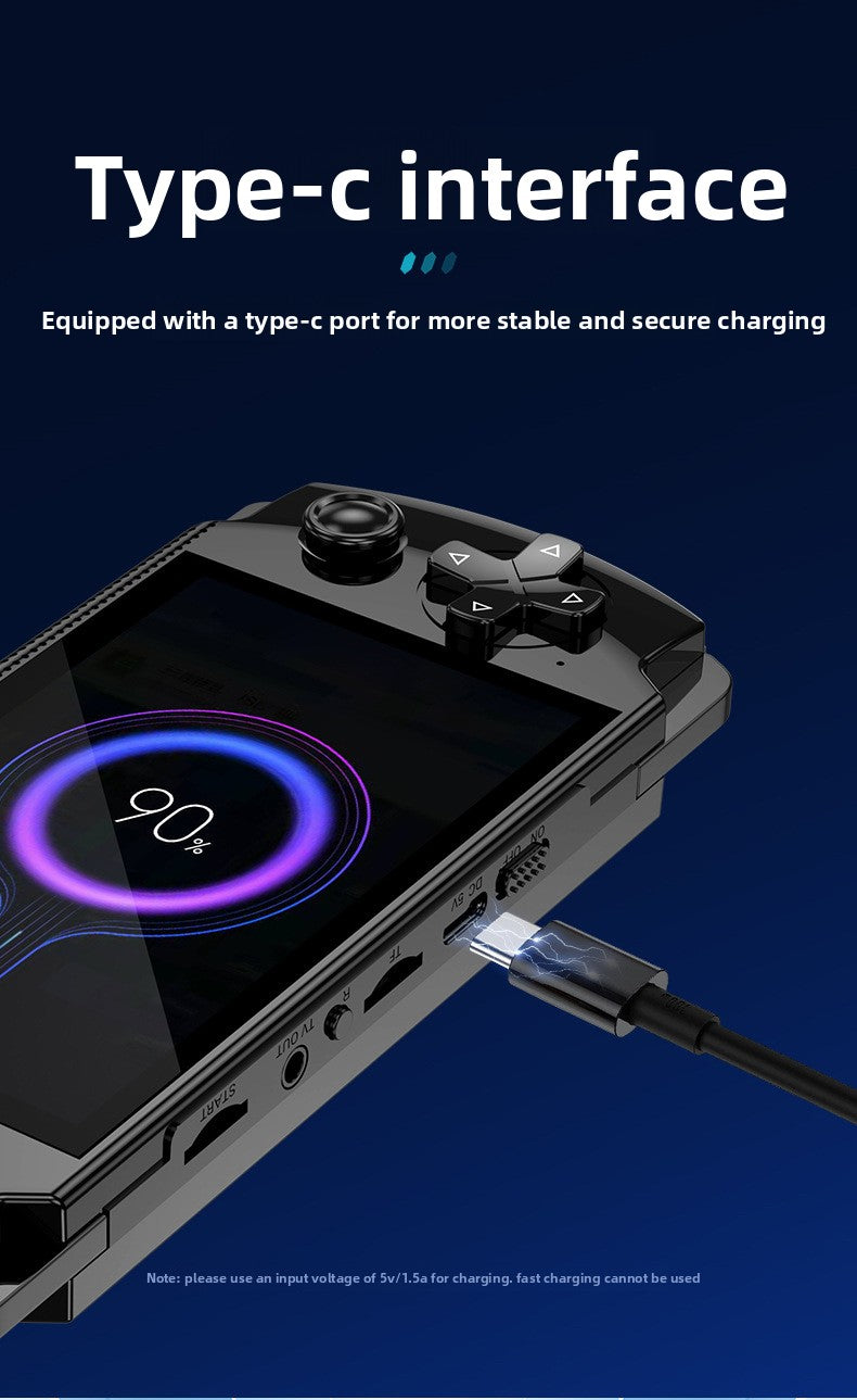 4.5" inch X6 IPS HD psp 1200mAh Type C rechargable 2.4G Support wireless gamepad games Handheld Game Player console GBA  NES