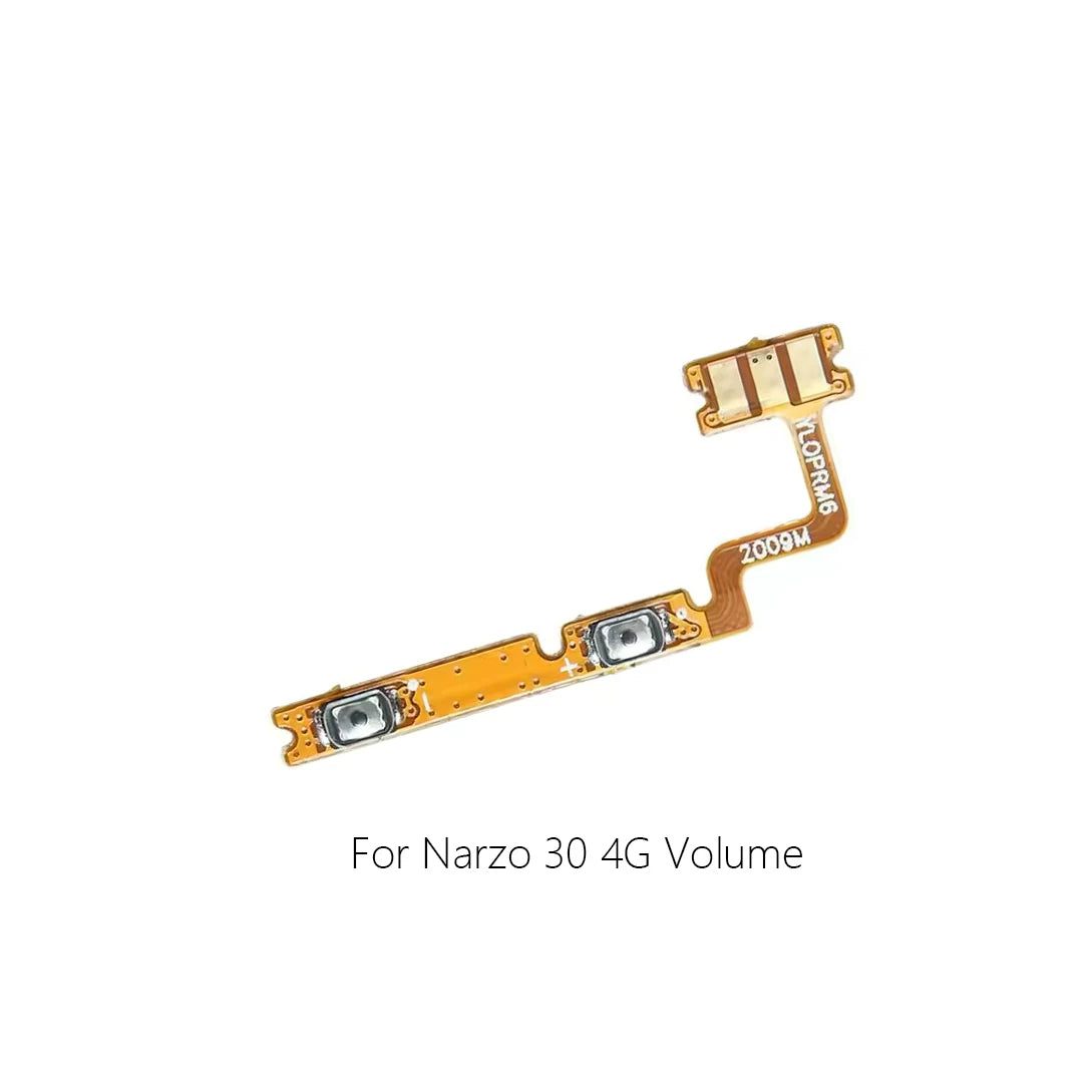 For Oppo Narzo 30 4G 30A 30Pro Narzo50 50A Power cable Switch on volume flex of ribbon