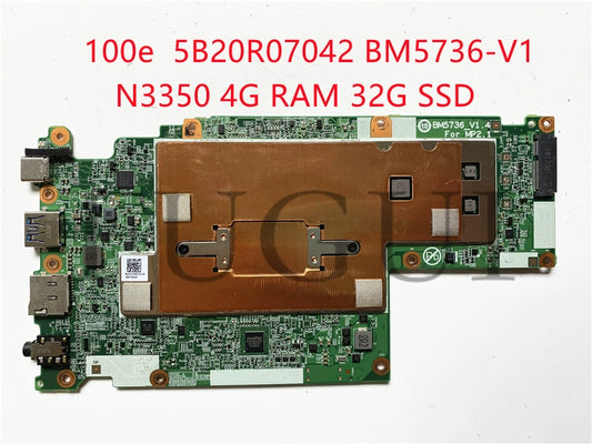 (Shipping fee not include)Lenovo/ lenovo motherboard system board 100e 5B20R07042 BM5736-V1 N3350 4G32G