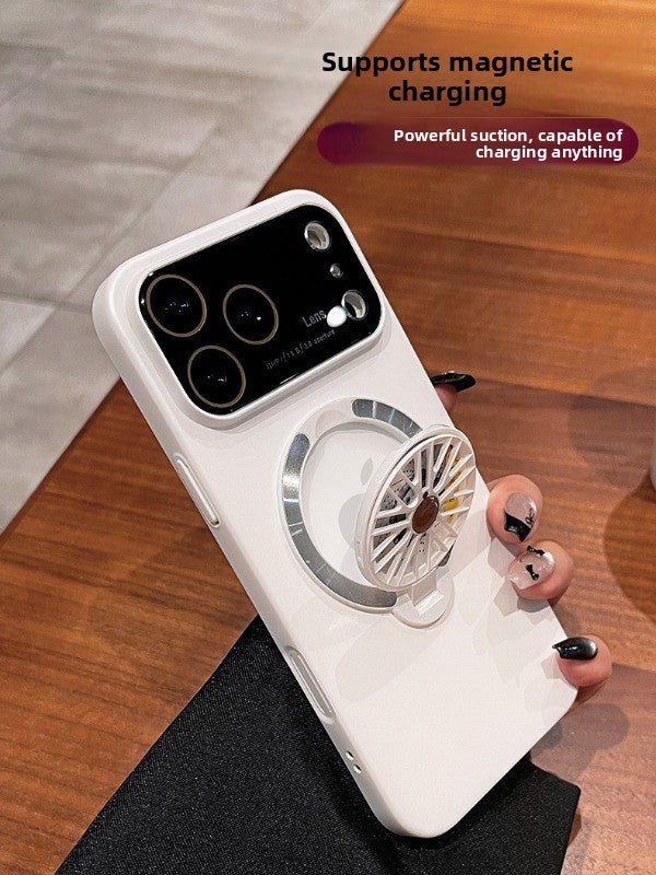 Unzip gyro for iPhone 17promax mobile phone case New iPhone16 protective case Frosted 17Air lens All-inclusive anti-drop ultra-thin 360 magnetic suction bracket Men's and women's hard case Phone accessories