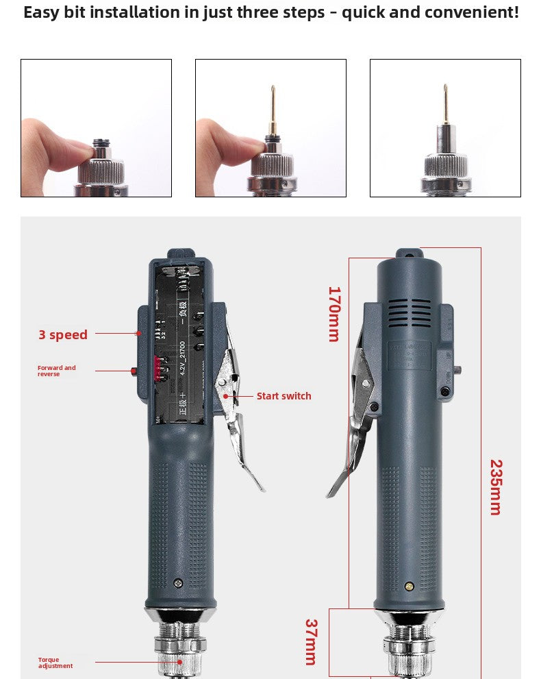 PXTX Tool Electric Screwdriver Cross Screw Batch Small Mini 800 Screwdriver Maintenance Rechargeable