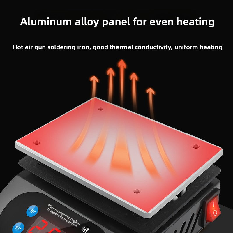 Heating table intelligent constant temperature preheating platform mobile phone repair welding mini reflow soldering table pcb small Repair tools