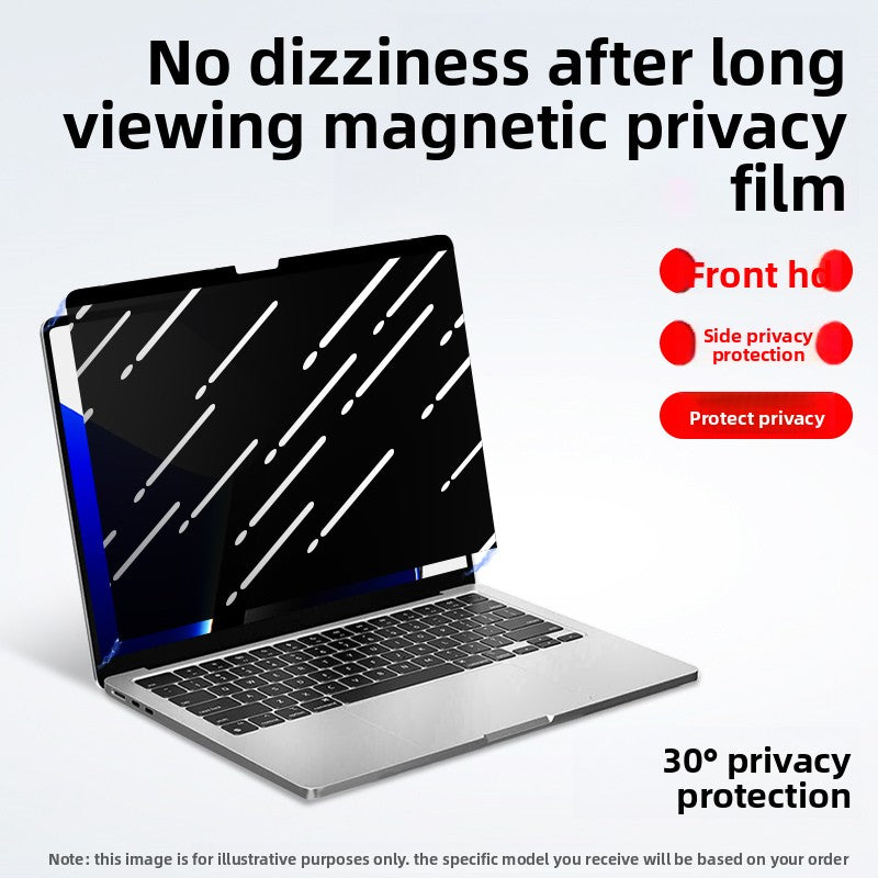 Magnetic anti-privacy film Removable protective film For MacBook Air Pro 11 "12" 13 "14" 15 "16" Neo A3404 A3426 A3427 A3428 A3429 A3449 A3448 A3434 A3403 A3186 A3402 A3401 A3112 A3185 A3114 A3241 A3113 A3240 Laptop accessories