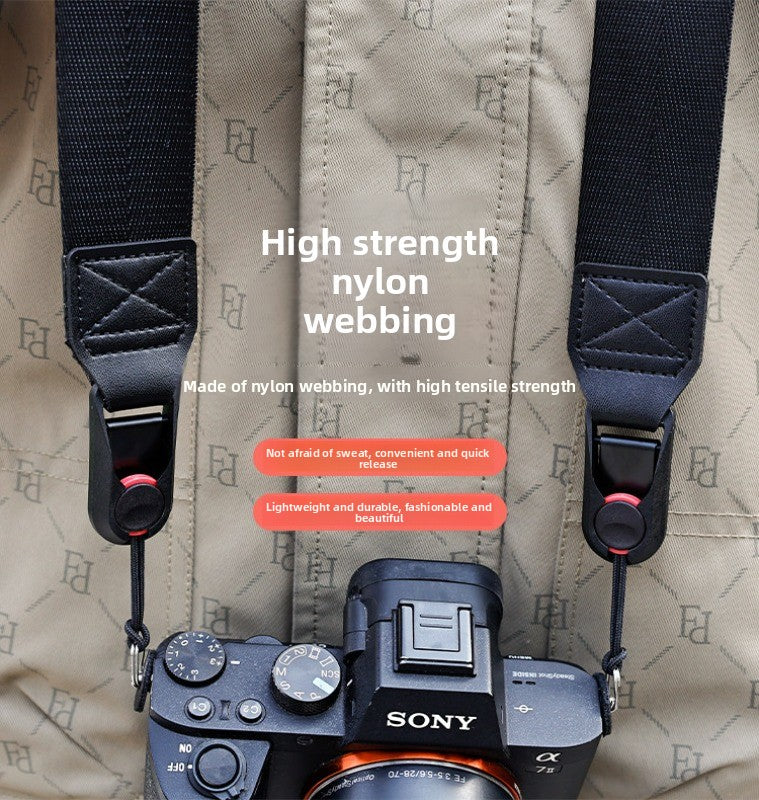 Camera Quick Release Strap for Canon Sony Fuji XM5 R10 Z30 Convenient Quick Release Shoulder Strap Compatible with pd  Digital camera accessories