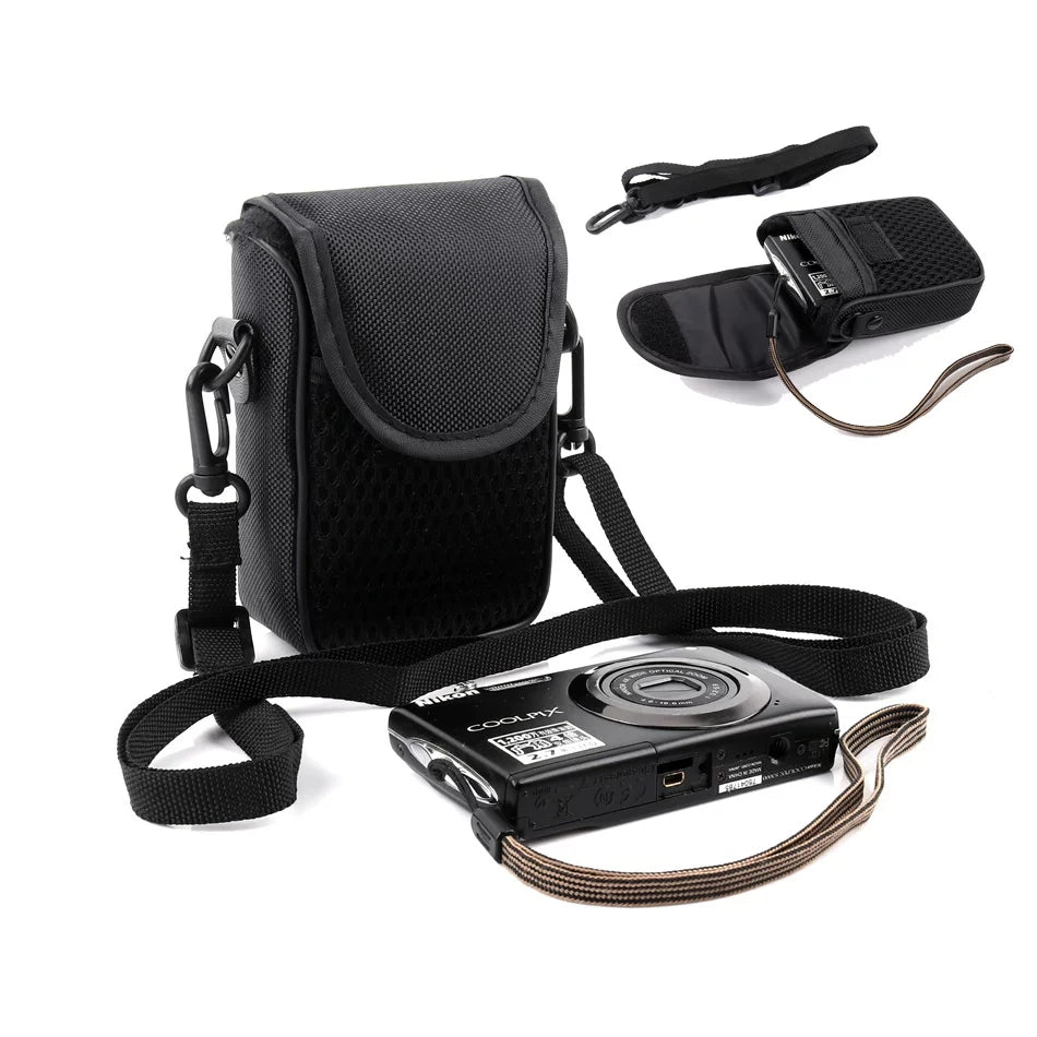 Suitable for Canon Sony Nikon Samsung Panasonic Fuji Digital Camera Bag Card Machine Cloth Bag Flip Cloth Bag Digital camera accessories