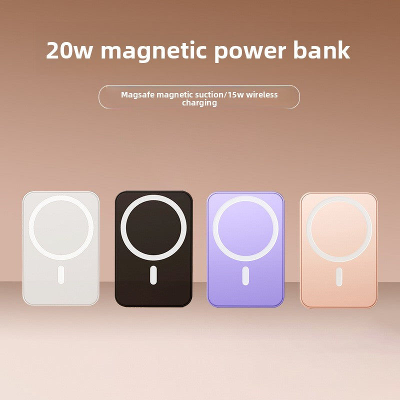Magnetic wireless power bank 10000 mAh ultra-thin portable mobile power supply