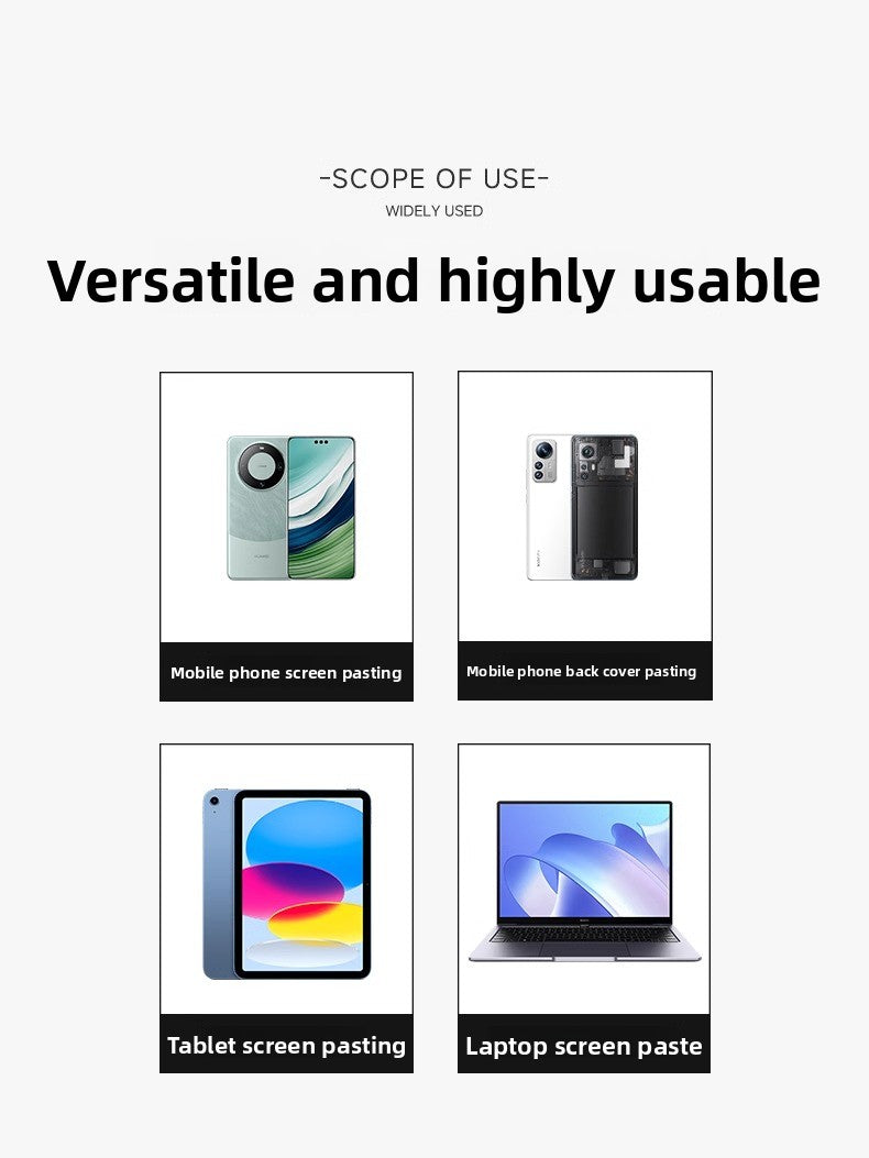Mobile phone screen, back cover, sealing double-sided tape, tablet sponge adhesive, glue aid repair tools