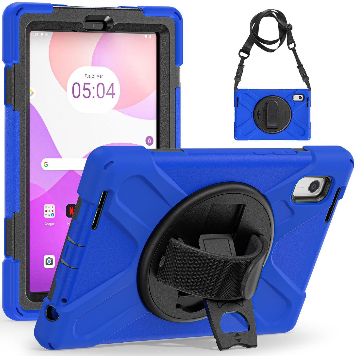 Suitable for 2023 Lenovo Tab M9 protective cover K9 silicone all-inclusive TB-310FU anti-drop bracket shell shoulder strap protective Accessories