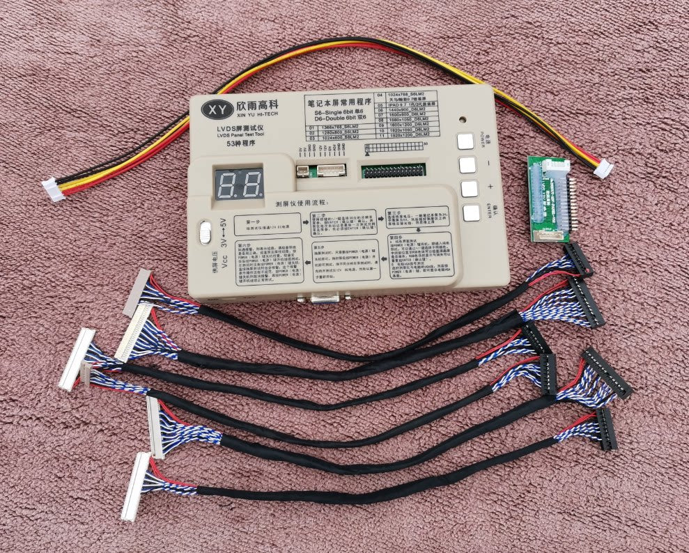 77 Programs LVDS LCD Screen display Tester Laptop LVDS Panel Test Tester Tool Laptop Repair tools