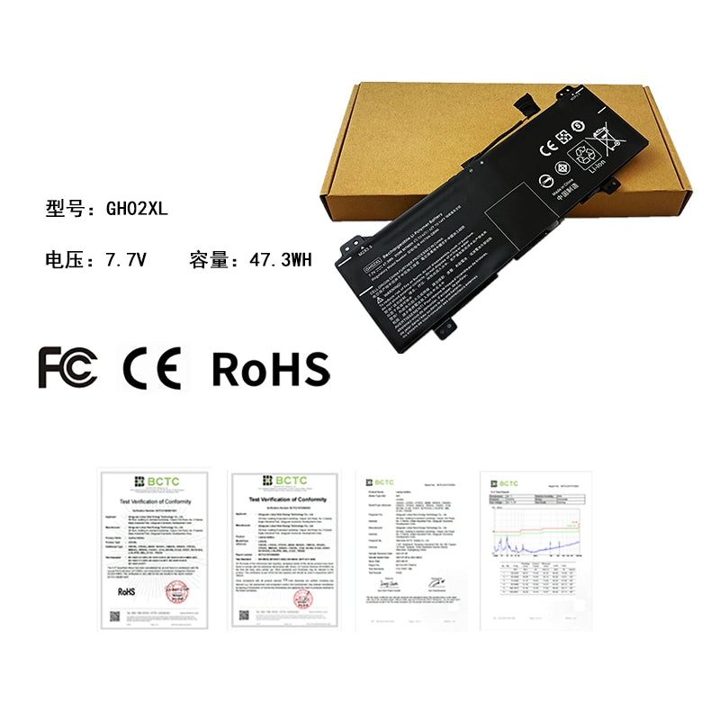 (Shipping fee not include)forHP HSTNN-OB1Y DB9M IB9C UB7V L75783-005 battery GH02XL