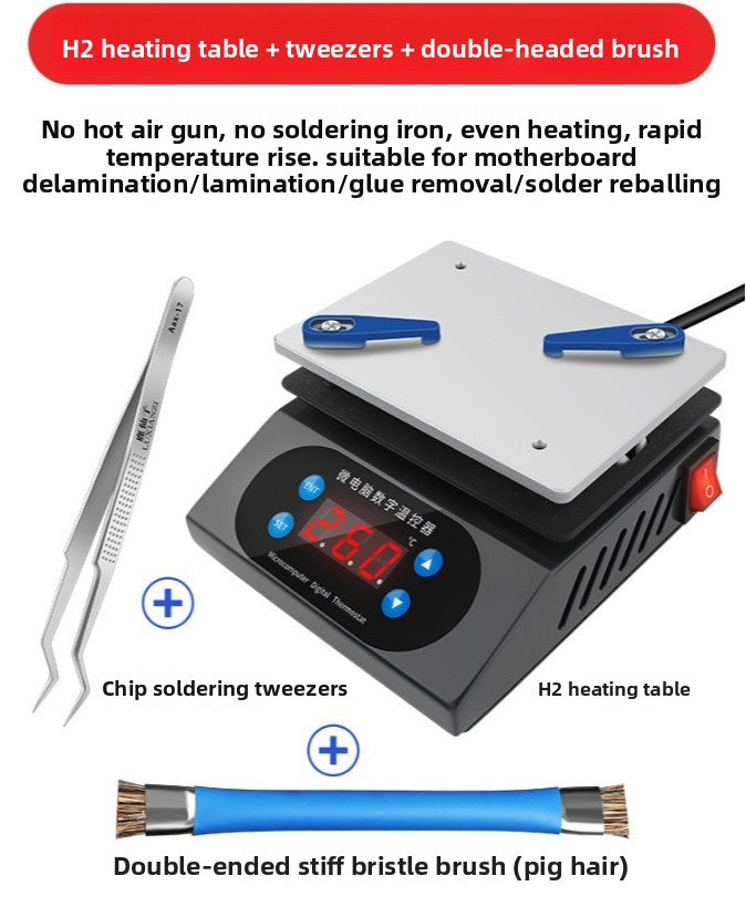 Constant temperature heating station, mobile phone repair, screen removal, LED lamp bead removal and soldering station, heating plate welding BGA preheating station