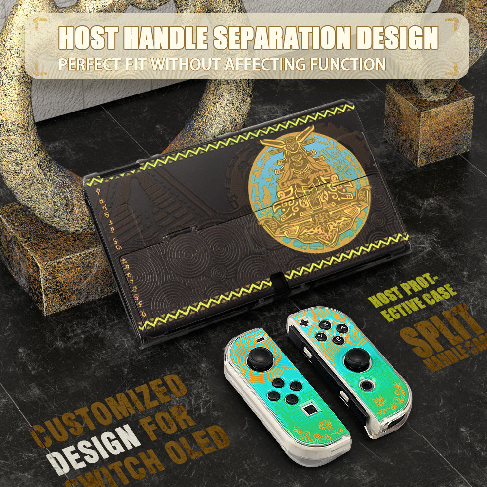 Applicable to Nintendo Switch OLED protective case set switch storage bag button cap game card box