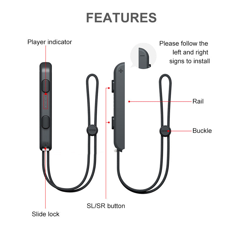 Suitable for Nintendo switch joy-con hand strap Switch left and right small handle wrist strap handle lanyard