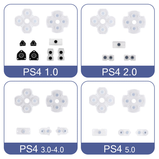PS2/3/4 Handle Conductive Glue PS4 Conductive Glue PS4 Button Soft Glue Pad Handle Repair Accessories Silicone Pad