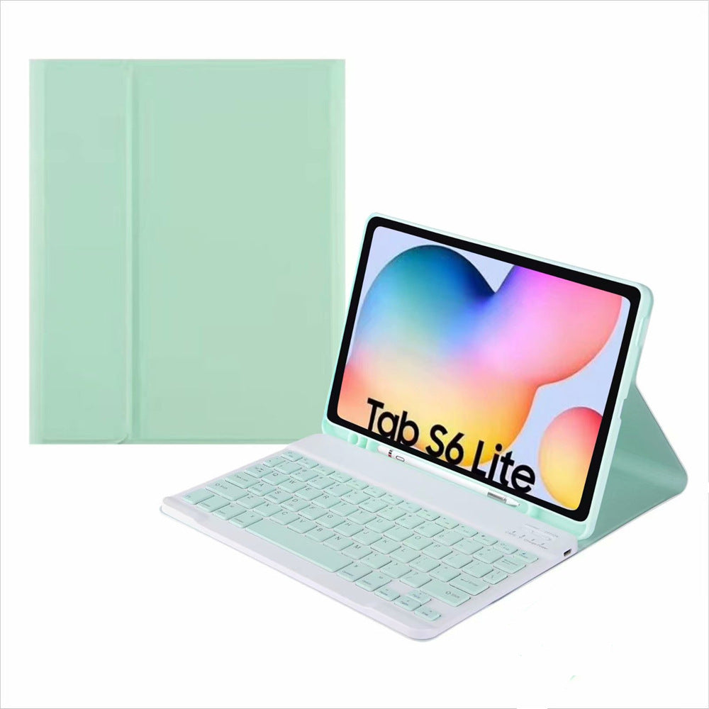 Suitable for Samsung Tablet S6Lite Bluetooth Keyboard A7 Protective Case A8 Magnetic Keyboard S8 Leather Case S9 Mouse Set protective Accessories