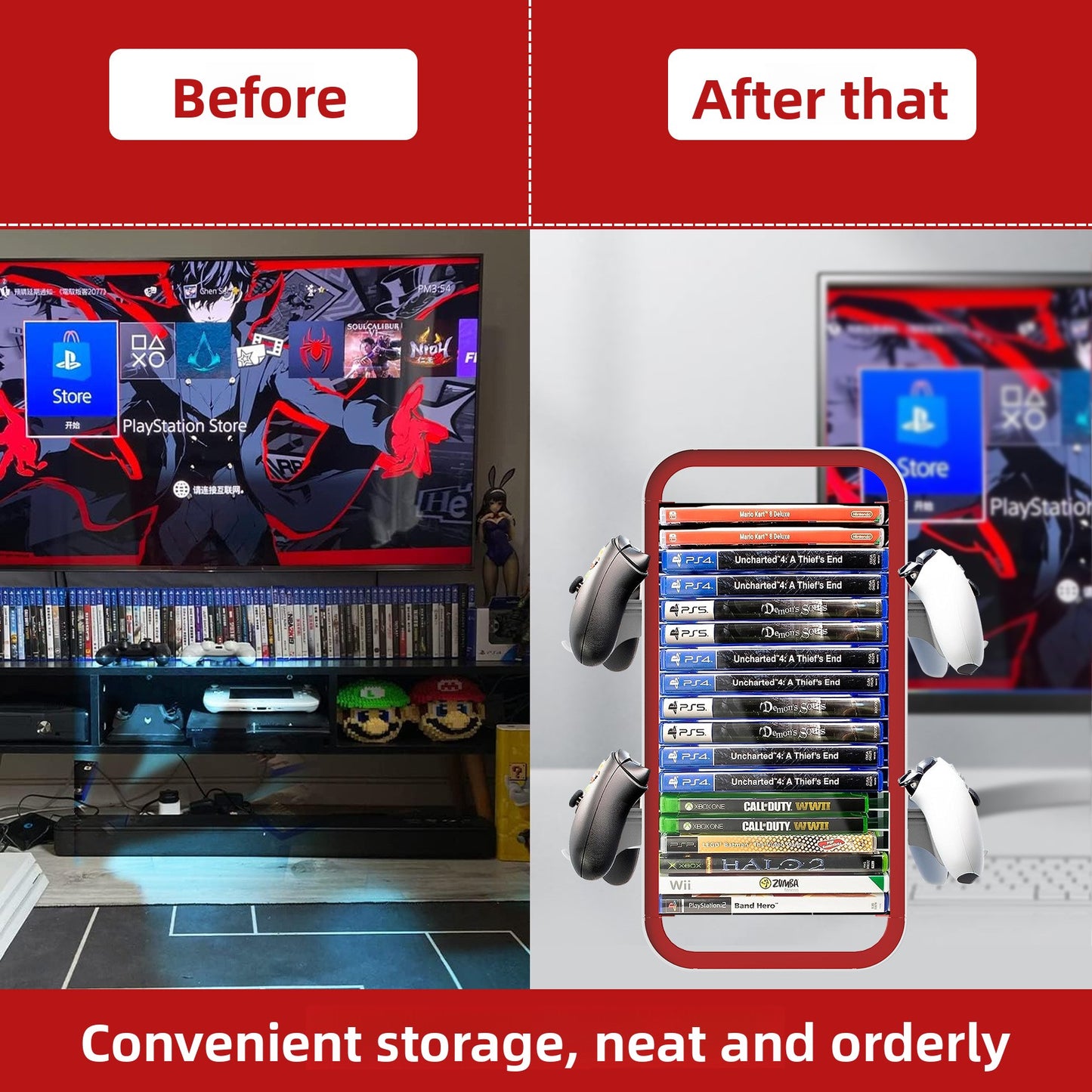 Xbox Multifunction PS5 Game Disc Holder Game Small Disc Holder Storage Rack without Double Charge KP06