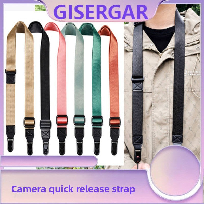 Camera Quick Release Strap for Canon Sony Fuji XM5 R10 Z30 Convenient Quick Release Shoulder Strap Compatible with pd  Digital camera accessories