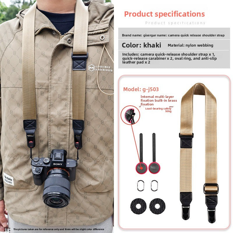 Camera Quick Release Strap for Canon Sony Fuji XM5 R10 Z30 Convenient Quick Release Shoulder Strap Compatible with pd  Digital camera accessories