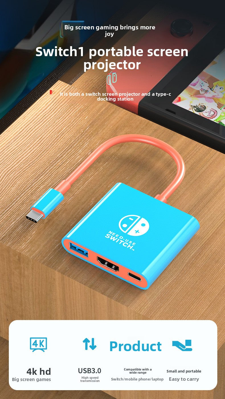 Game console Portable screen projector OLED host converter Dock HDMI 4K 60Hz connection base