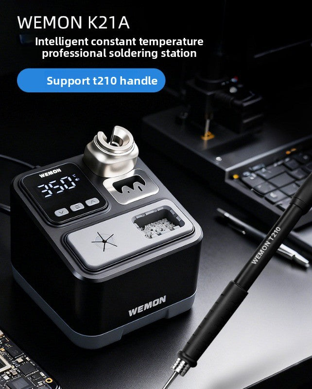 C210 welding table, mobile phone repair tools heat up 2 seconds automatic sleep electric soldering iron handle  high-power welding Soldering Iron Tip Reviving Paste repair tools