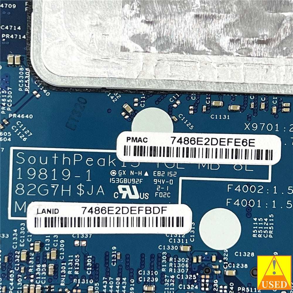 (Shipping fee not include)DELLmotherboard system board 5520 0G60M3 SRK1F I7-1185G7 GM 19819-1