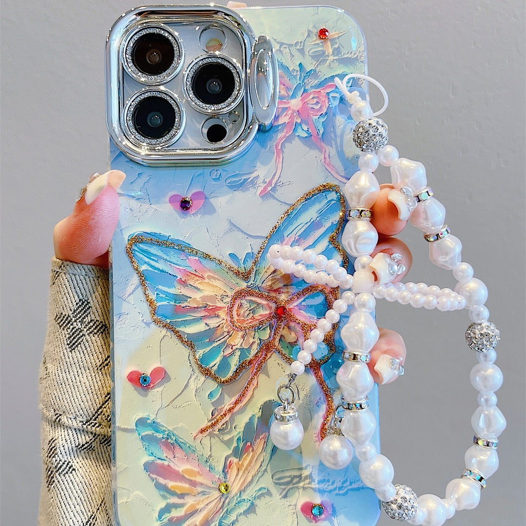 Accessories for Apple 15promax mobile phone case 13/14 small fresh and beautiful butterfly ins wind 14promax new trendy