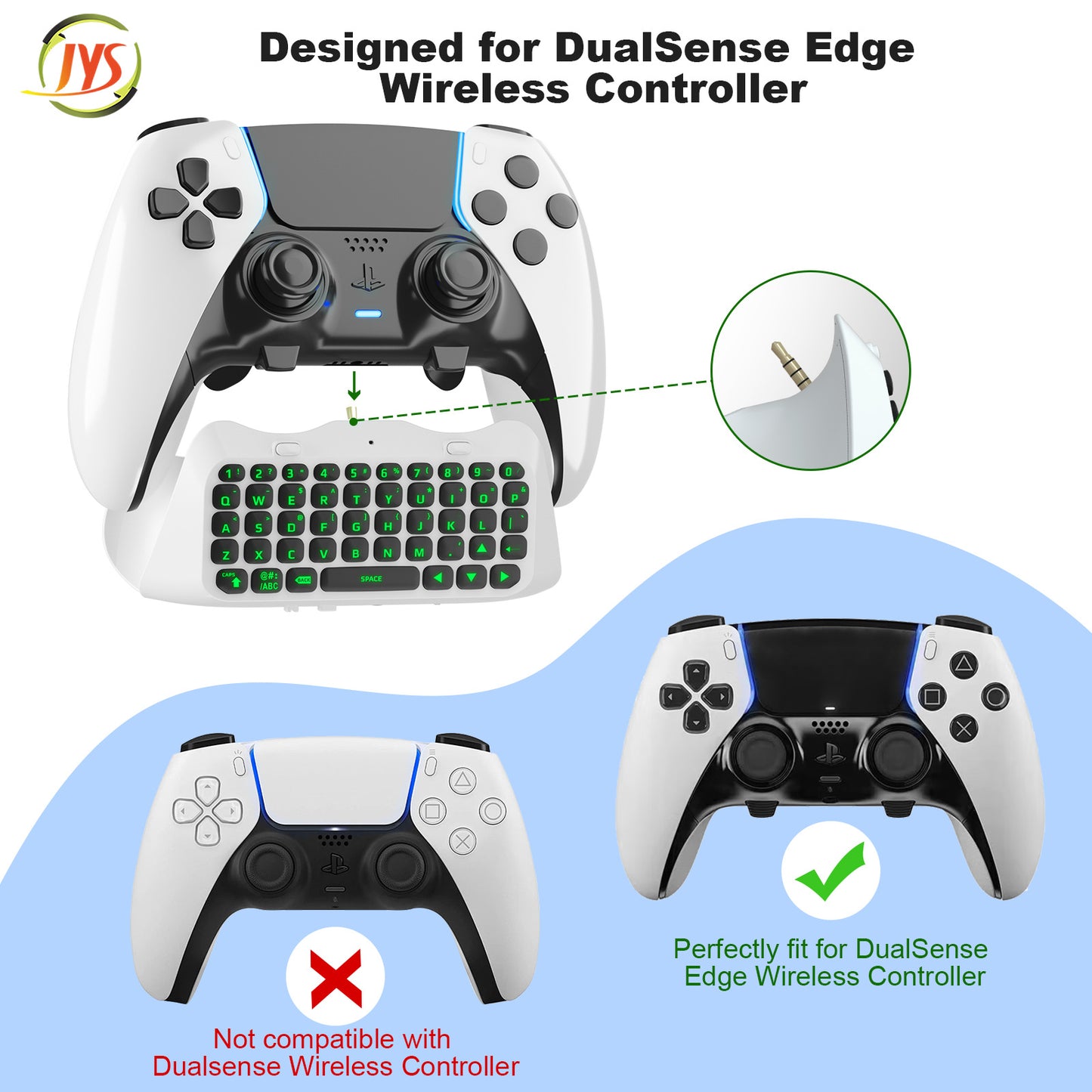 PS5 Elite handle wireless Bluetooth external keyboard, built-in speaker for voice chat input